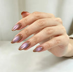 Warm Brown Purple Cat Eye