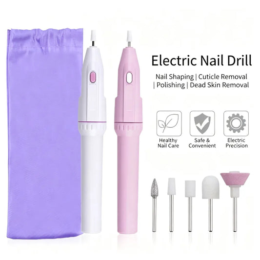 Electric Nail Drill Machine, Mini Portable Nail Polishing Tool for Nail Art