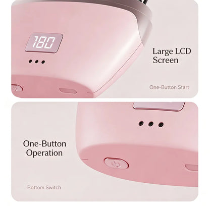 Wireless hair straightening comb, mini and portable, can be used for both straightening and curling, protects hair and prevents damage, USB charging, with a digital display screen