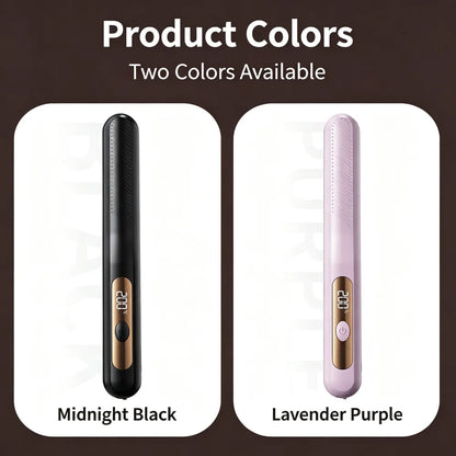 3‑in‑1 Interchangeable Hair Styling Iron, Cordless Flat Iron & Curling Wand, Rechargeable Wireless Hair Straightener for Fluffy Hairstyle