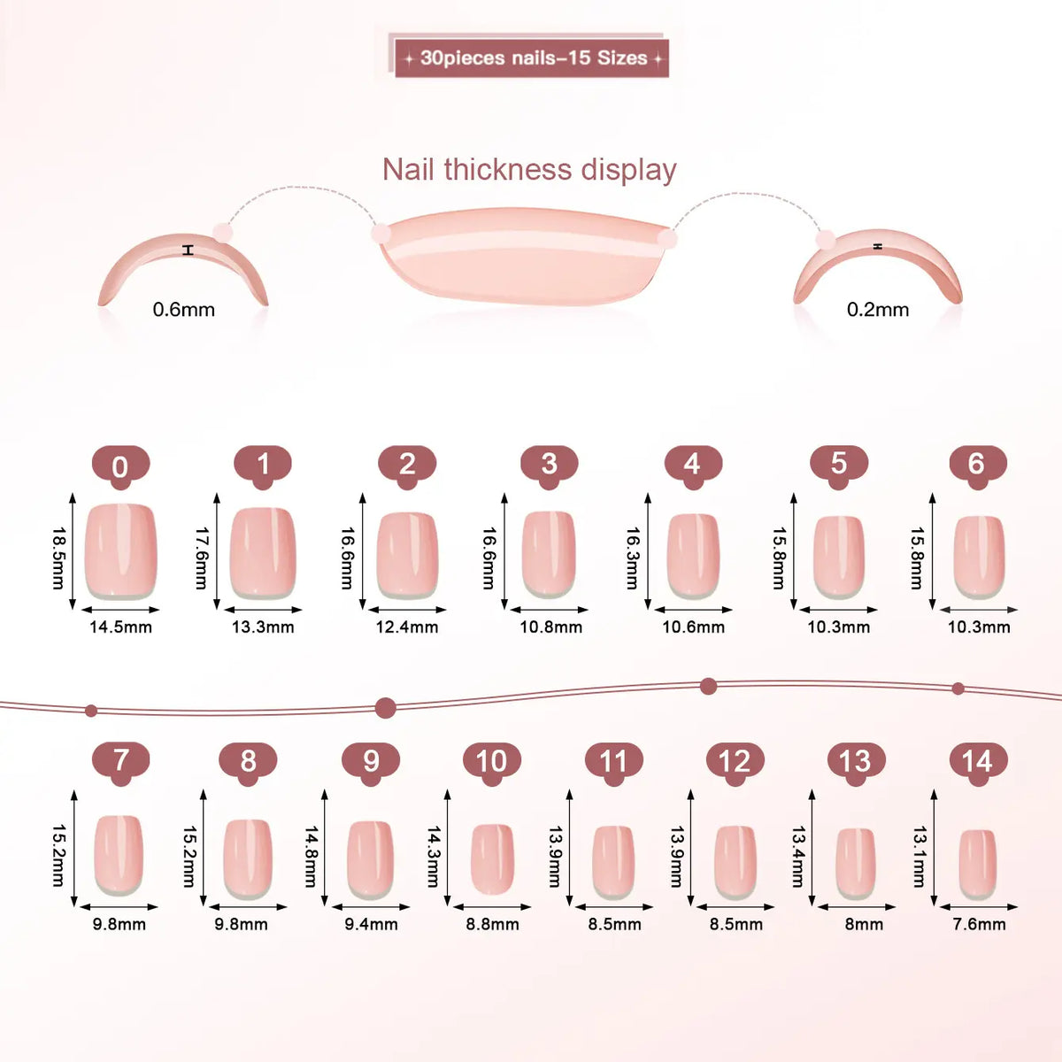 30Pink gel nail polish, Maillard glass beads, five-pointed star design, handmade cat-eye false nails, nail art stickers, and press-on nails
