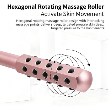 24‑Germanium‑Stone Facial Beauty Bar | Face & Neck Lifting Massage Roller
