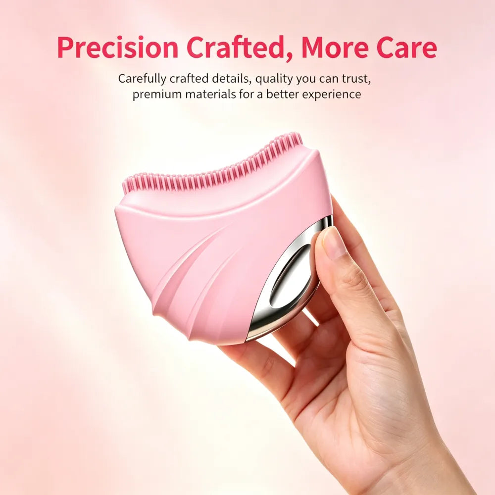 Crescent Gua Sha Brush | Lymphatic Contour Massager for Face, Eye & Neck