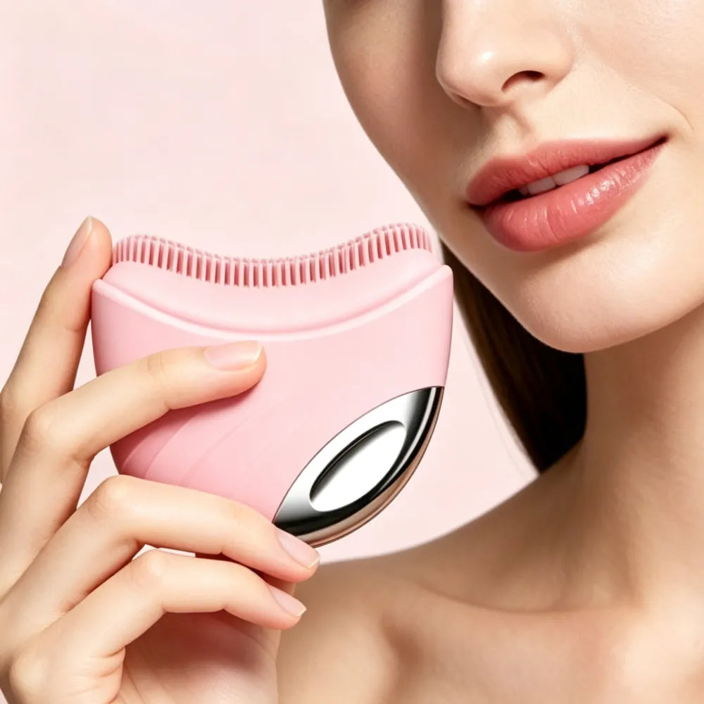 Crescent Gua Sha Brush | Lymphatic Contour Massager for Face, Eye & Neck