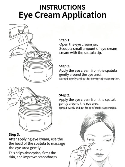 Metal Eye Cream Roller Applicator | 2-in-1 Facial Massage Beauty Spoon